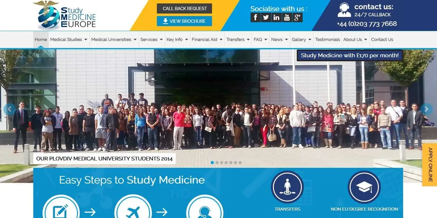 Study Medicine Europe Website Has A New Look!