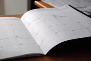 How to Make A Study Plan Close-up of day planner on desk