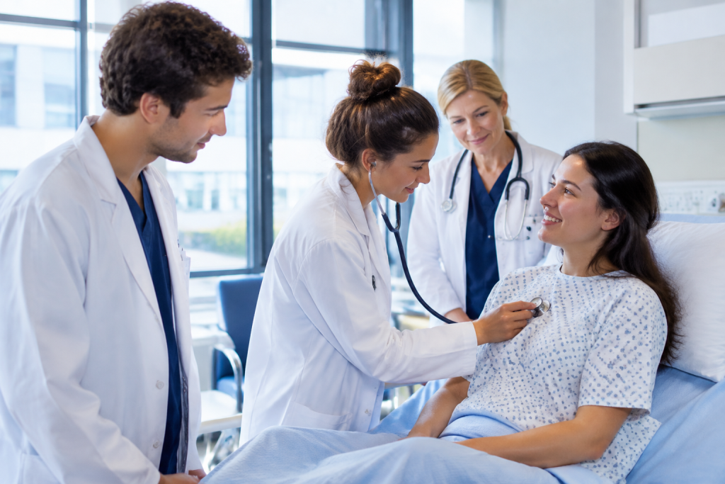 magnific photorealistic photo of two young medical students 59637