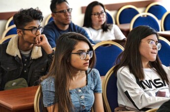 Student at Networking Event in University of Traditional Medicine, Armenia- SME