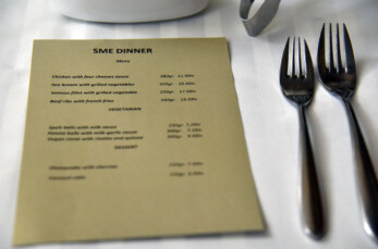 SME Dinner Menu
