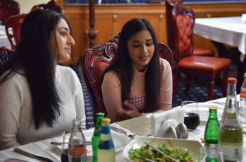 Girls having dinner at SME
